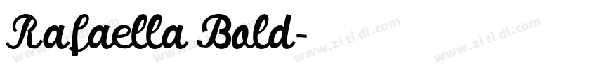 Rafaella Bold字体转换